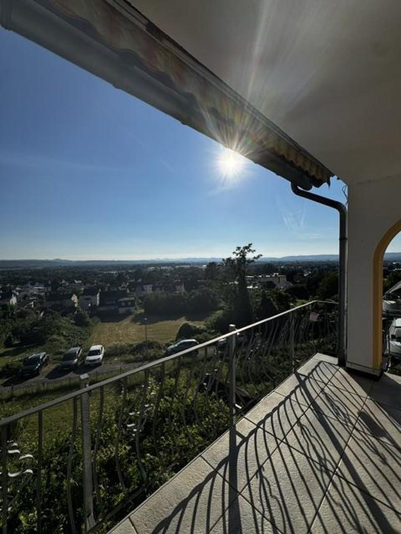 Balkon mit West-Aussicht