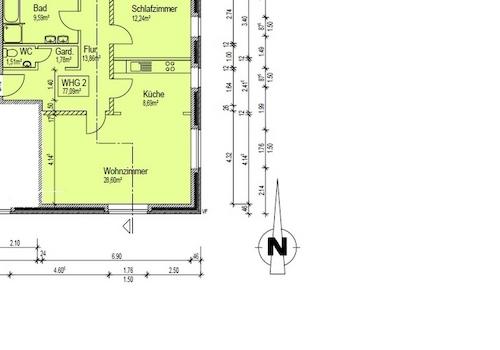 Grundriss der Wohnung