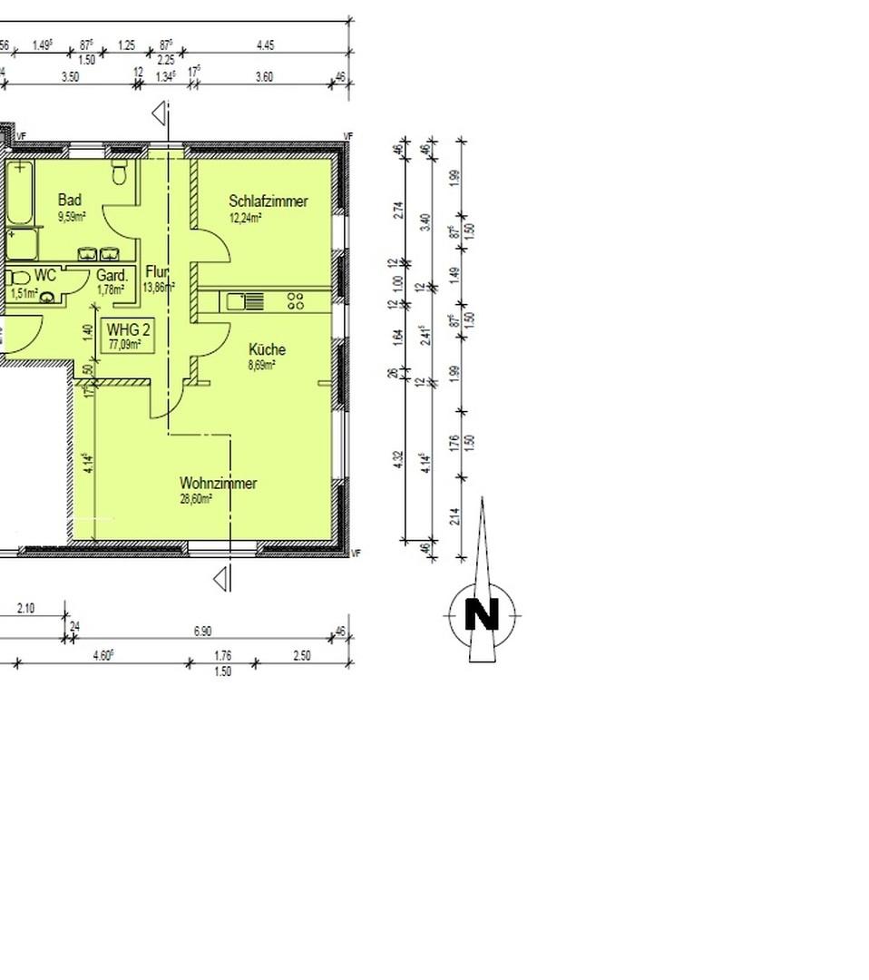 Grundriss der Wohnung