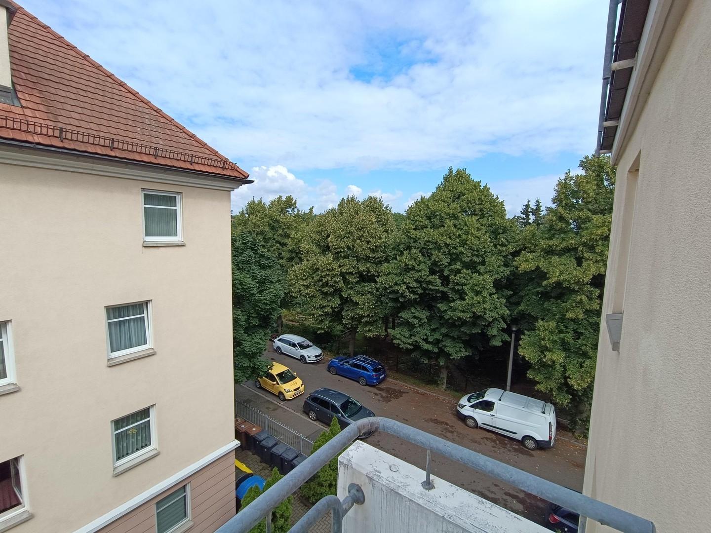 Blick vom Balkon