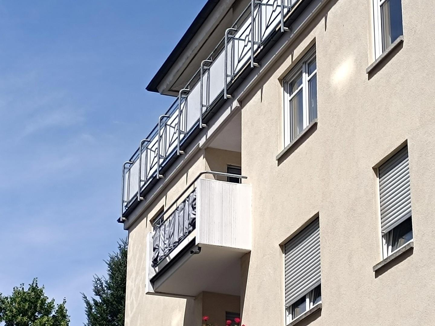 Hausansicht Balkon
