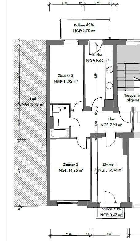 Grundriss WE 6