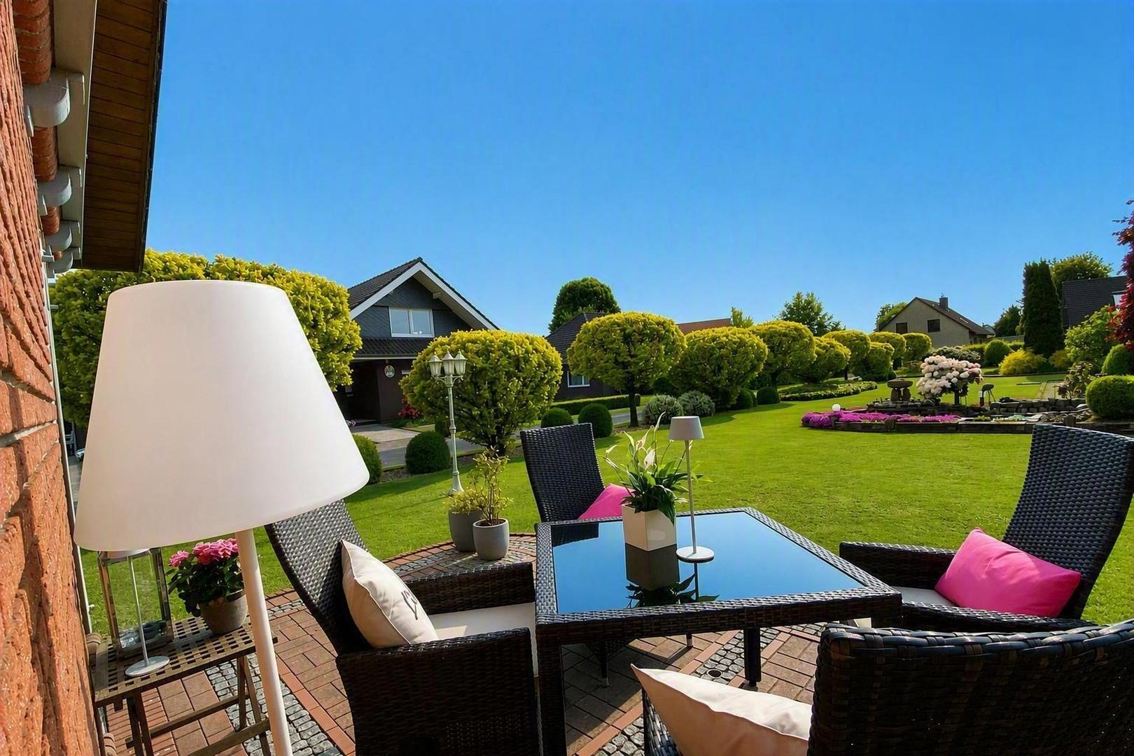 Sonne und Garten genießen