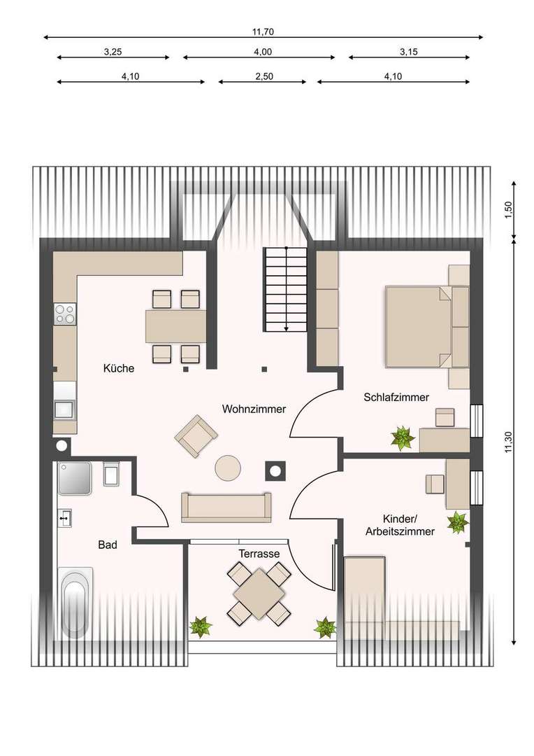 Grundriss WE04, DG