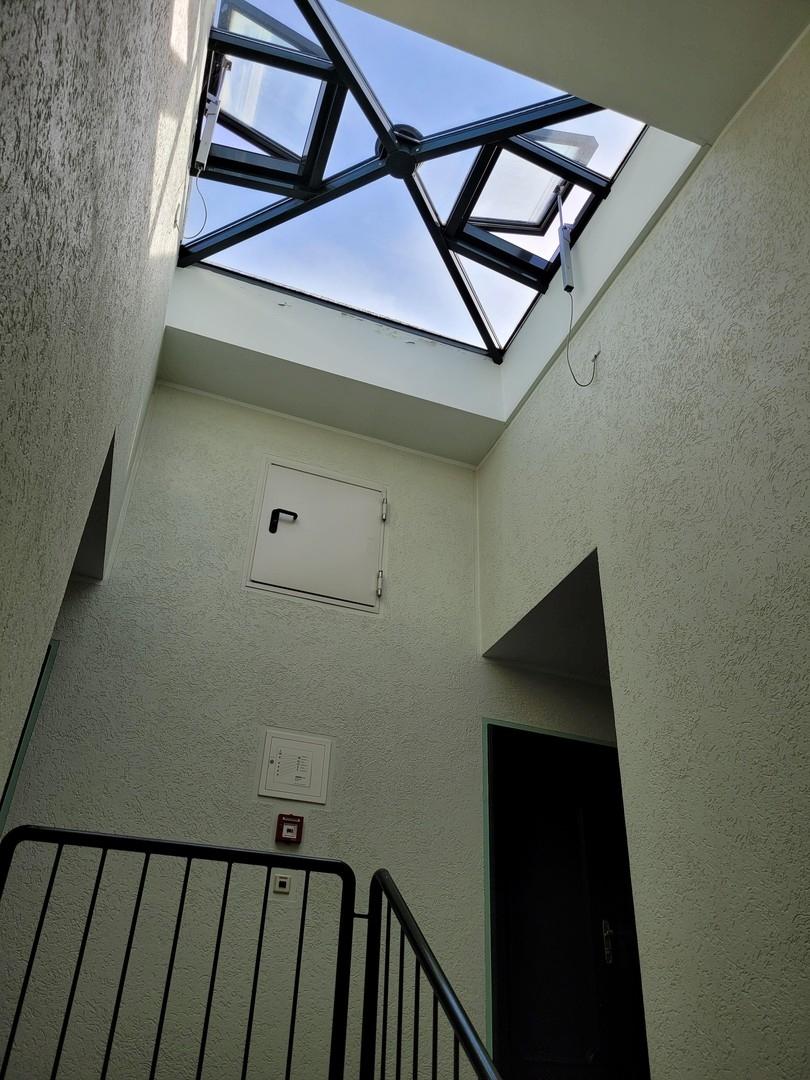 Treppenhaus mit Rauchabzug