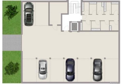 Grundriss Tiefgarage