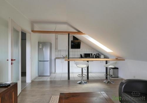 Blick zur Küche mit Tresen