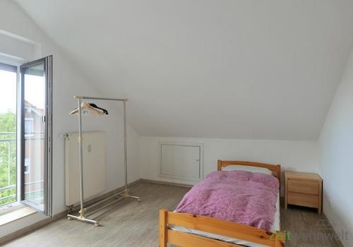 Blick ins Schlafzimmer