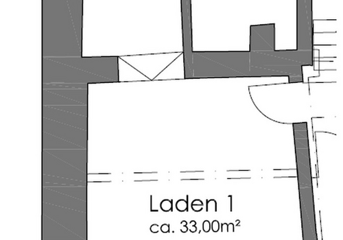 Grundriss Gewerbeeinheit links