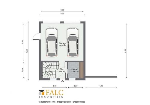 Gästehaus mit Doppelgarage