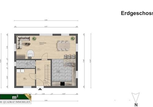 Grundriss EG bemaßt