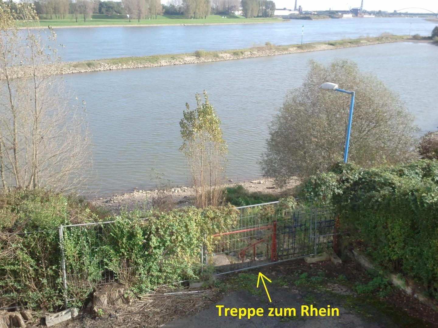 Zugang zum Rhein 