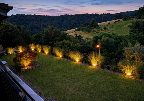 Garten am Abend
