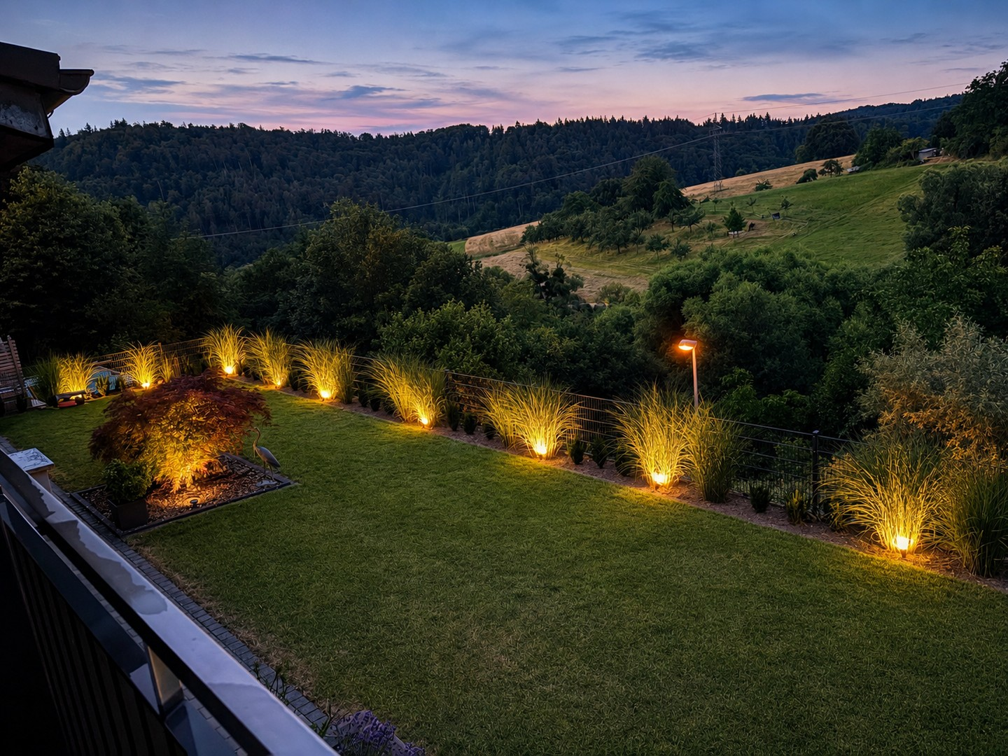 Garten am Abend
