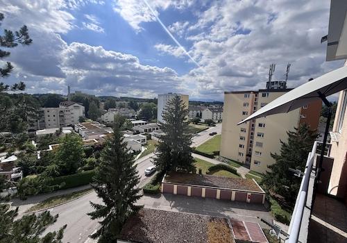 Blick vom Balkon