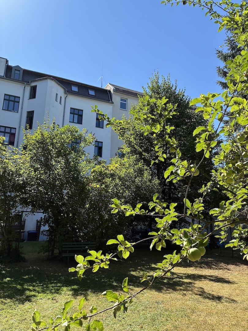 grüner Innenhof
