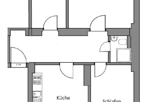 Grundriss (nach Sanierung)
