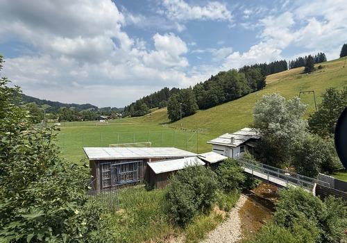 Blick vom Balkon
