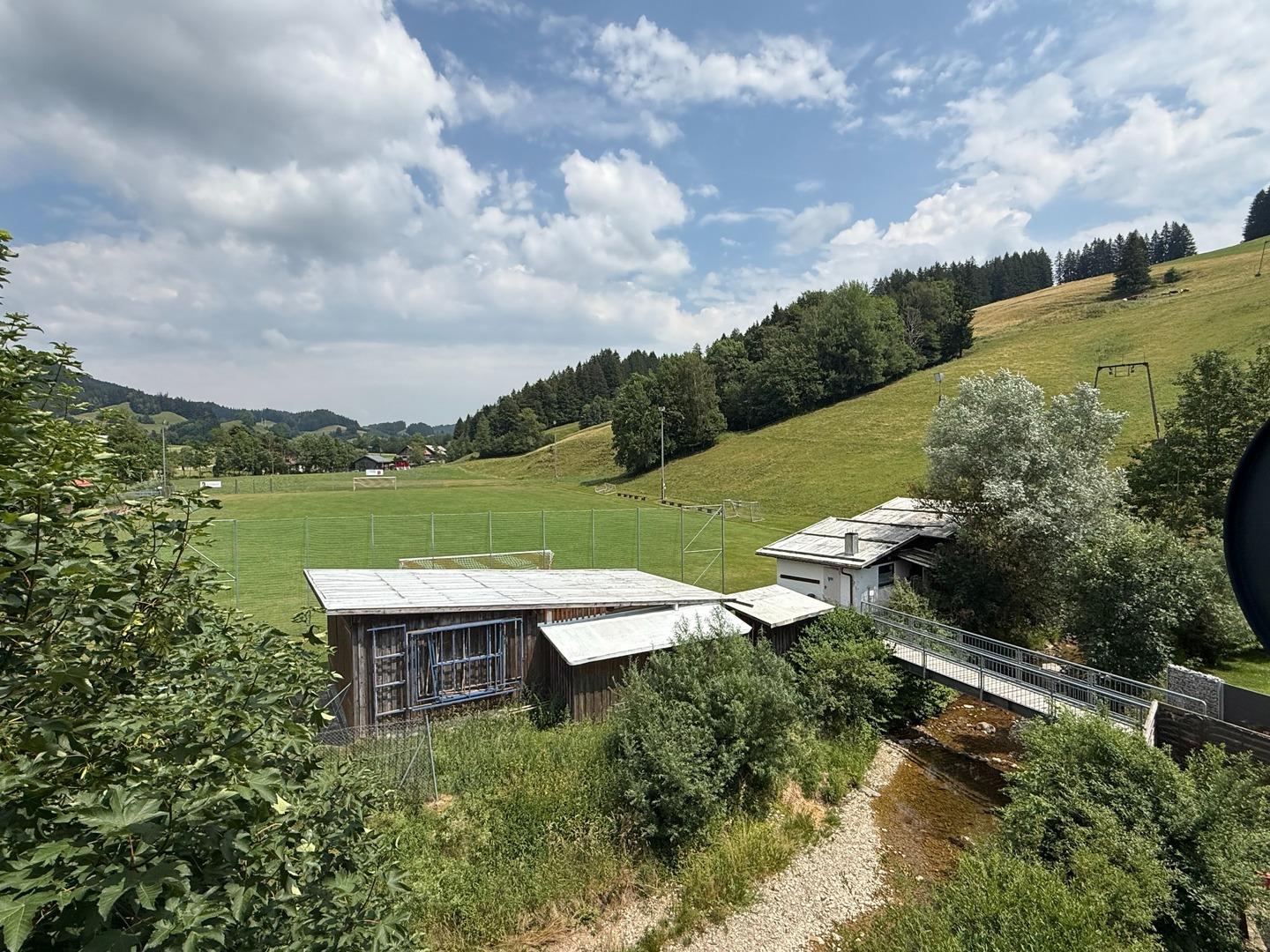 Blick vom Balkon