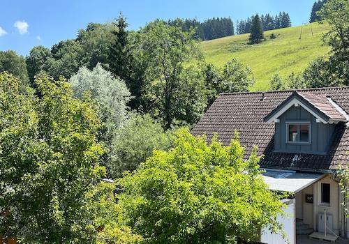 Blick vom Balkon