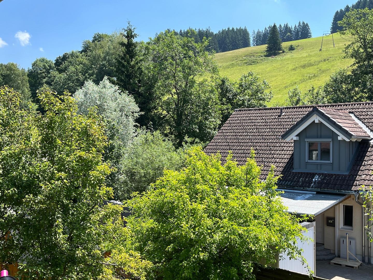 Blick vom Balkon