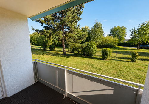 Balkon - Blick ins Grüne