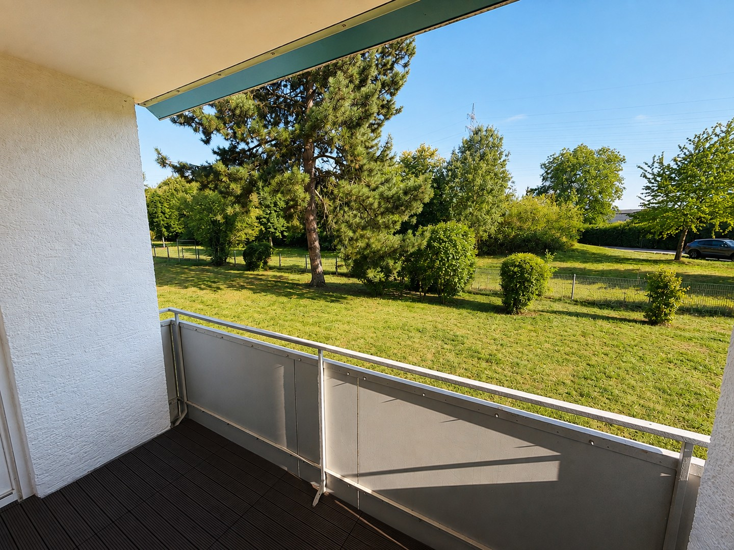 Balkon - Blick ins Grüne