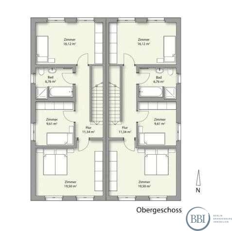 Grundriss OG (Haustyp 2A)