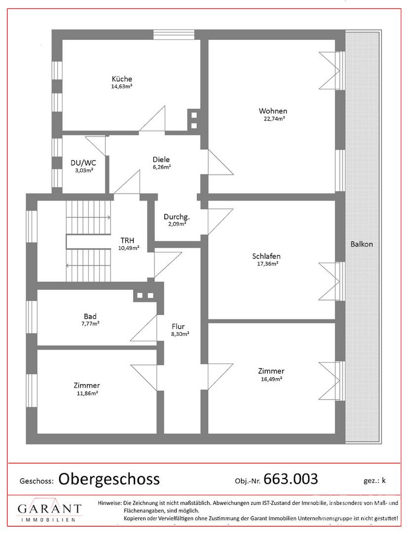 Grundriss Obergeschoß