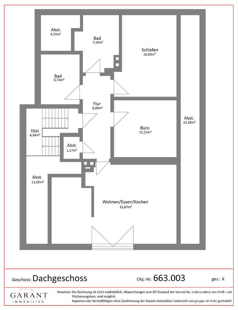 Grundriss Dachgeschoß