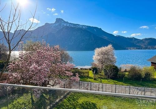 Ostterrasse mit Blick auf den Mondsee