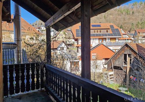 Blick vom Balkon