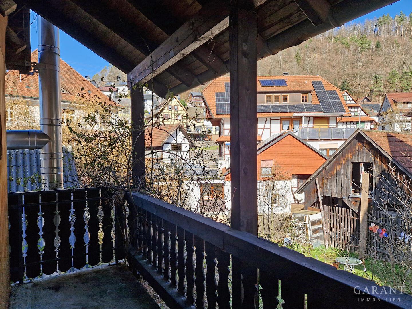 Blick vom Balkon