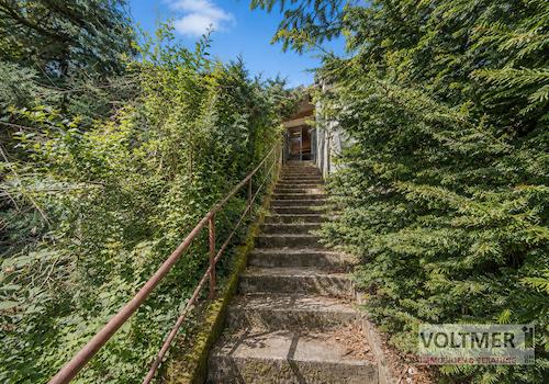 Treppe zum Garten