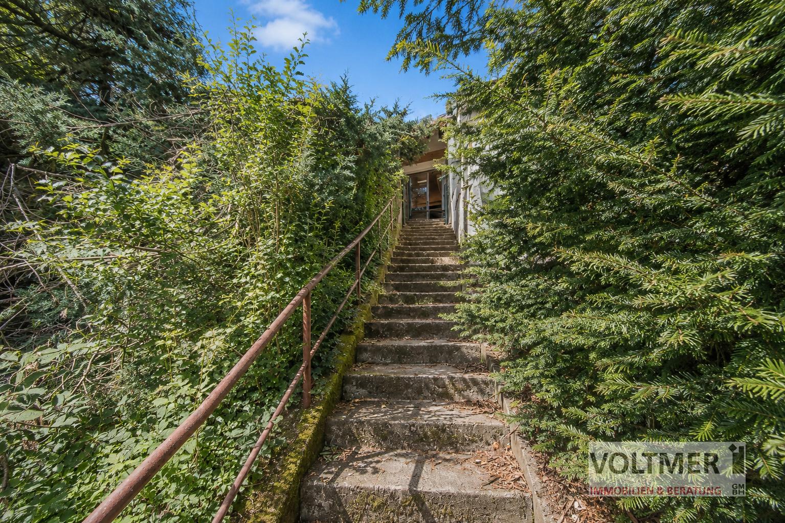 Treppe zum Garten