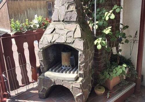 Außenkamin, Grill Balkon 1. OG
