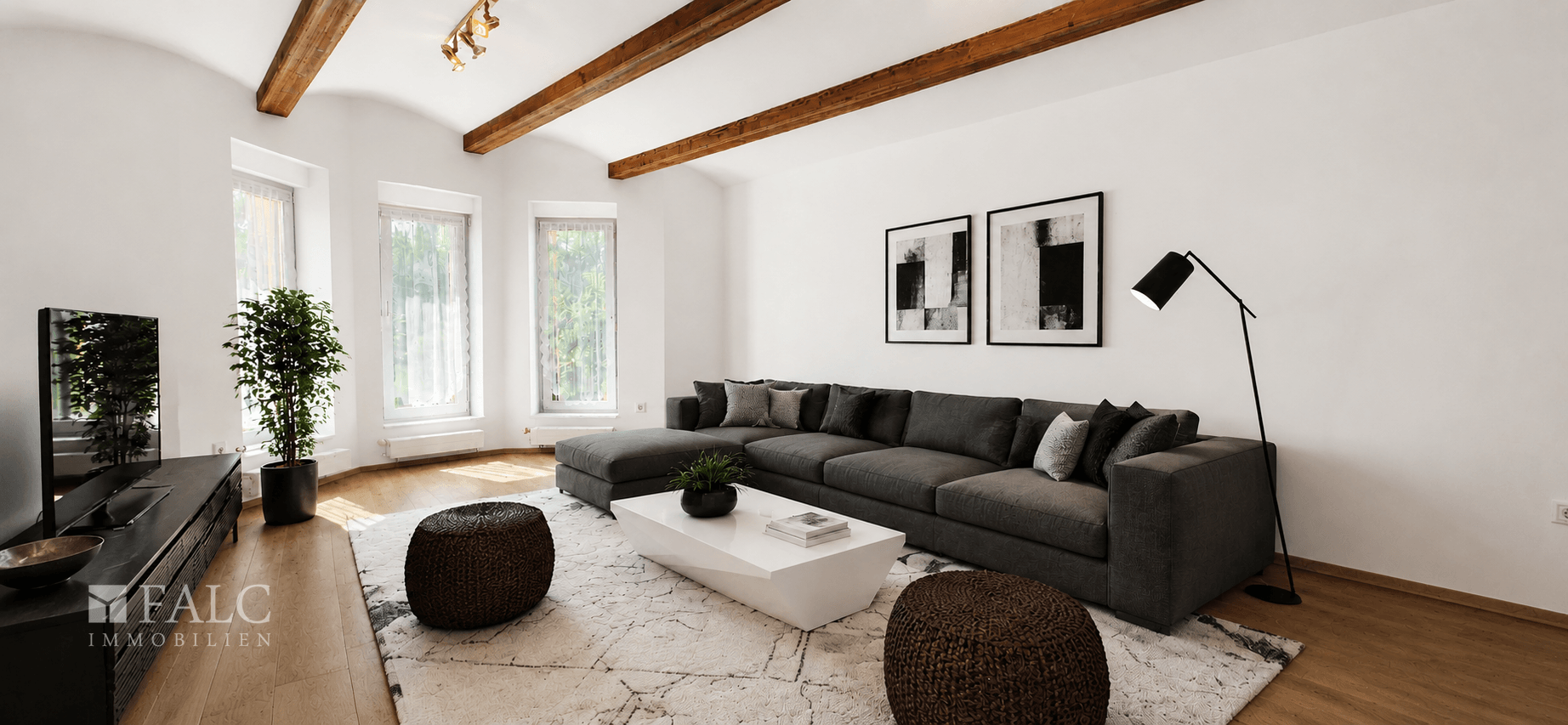 Wohnzimmer visualisiert 
