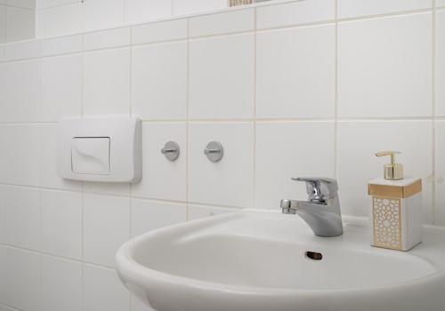 Pflegeleichter Waschbereich