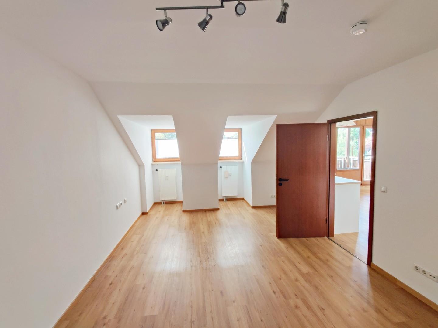 Blick im Schlafzimmer 