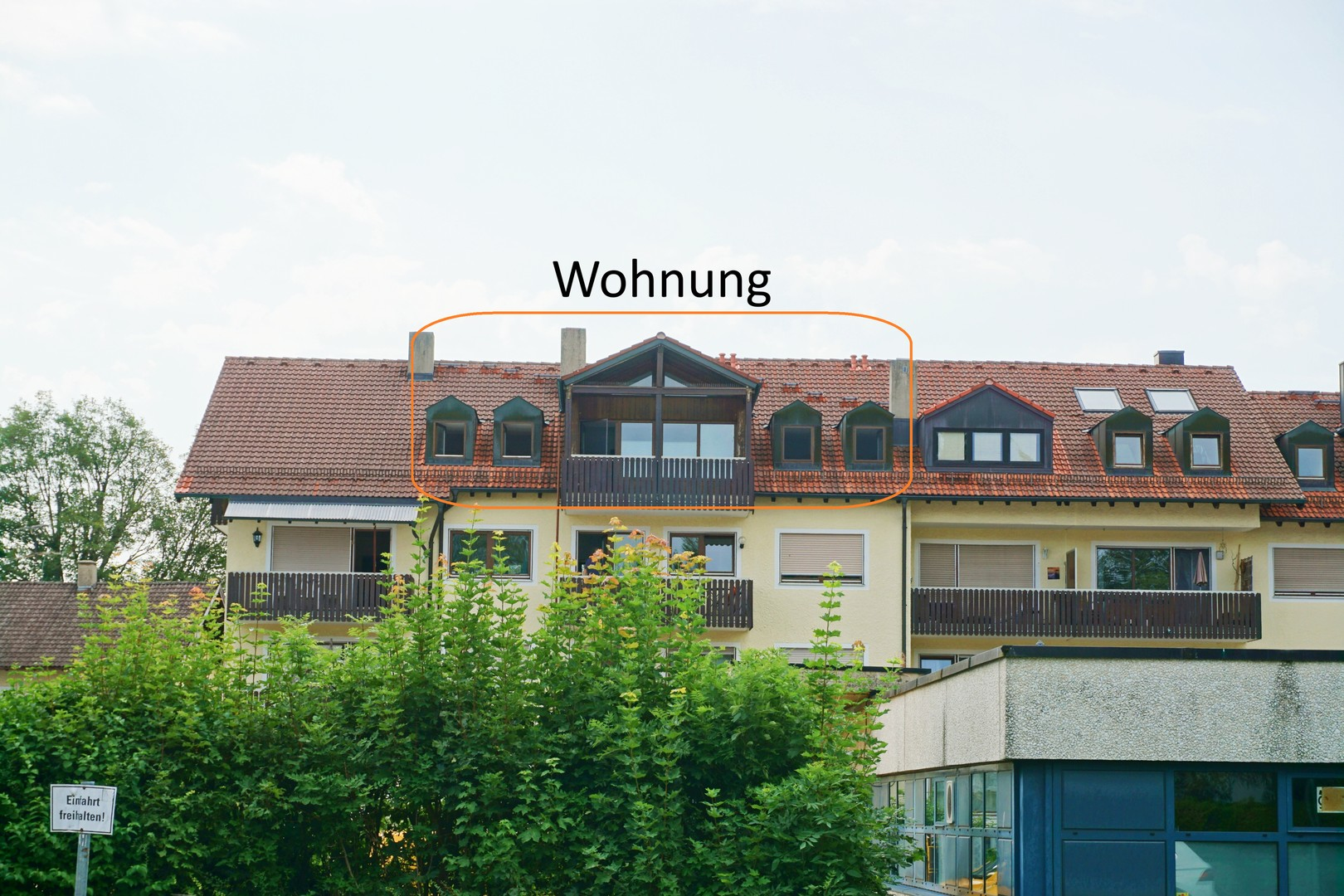 Blick auf die Wohnung
