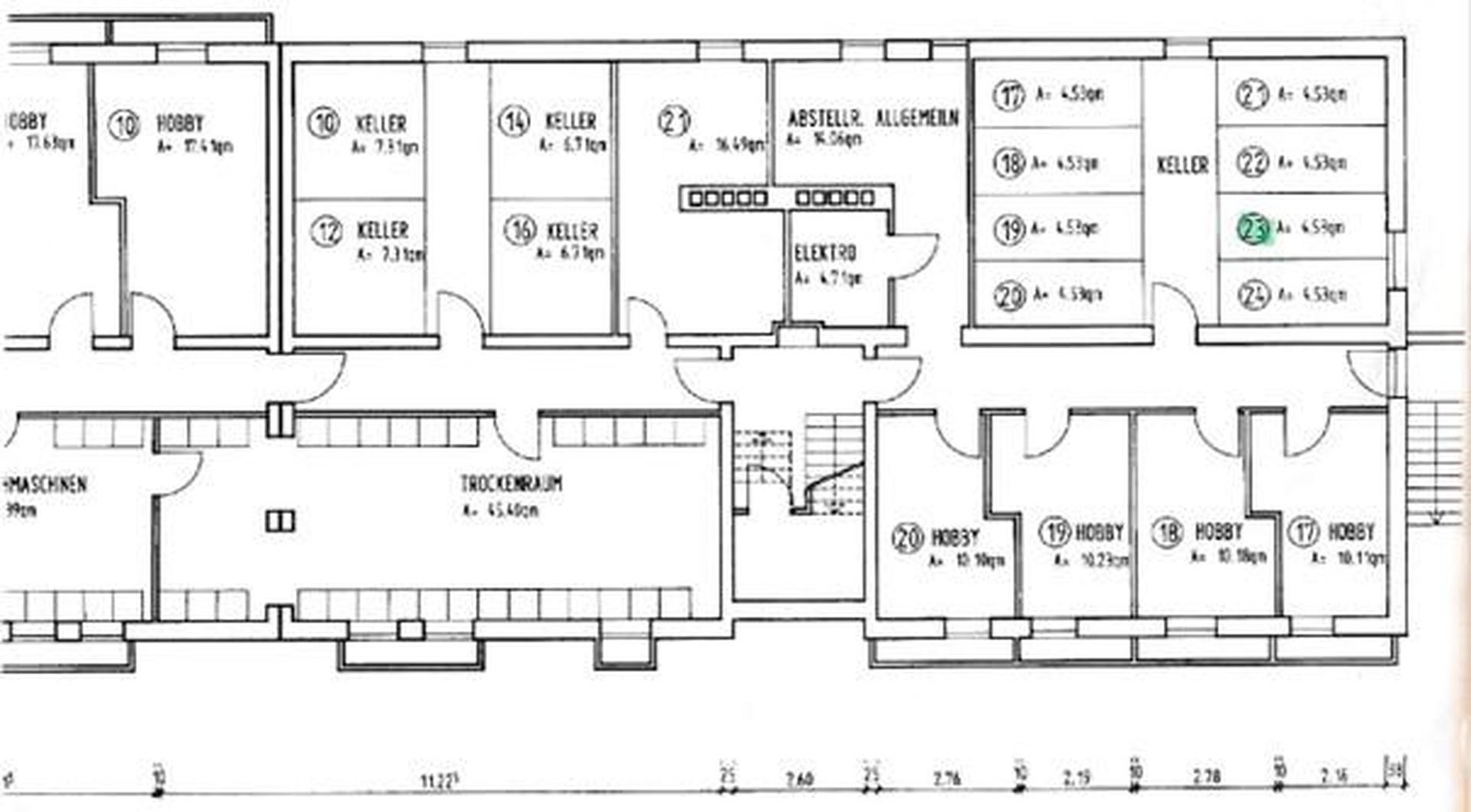 Grundriss UG Kellerraum