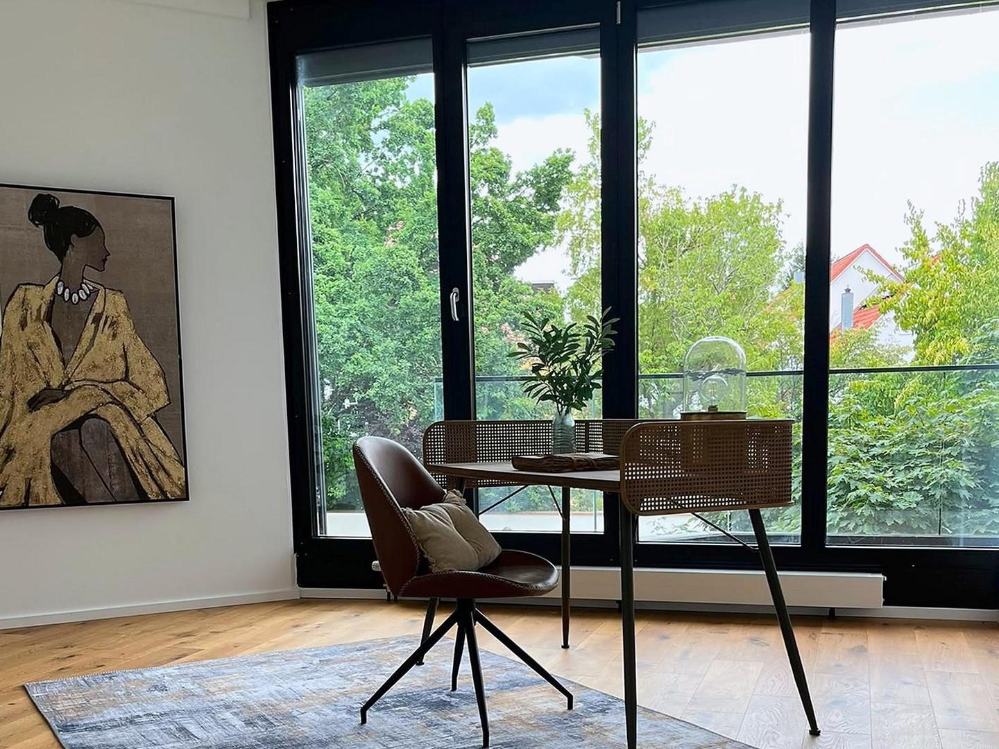 Arbeiten mit Blick ins Grüne