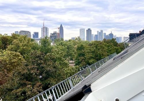 Blick auf Frankfurts Skyline