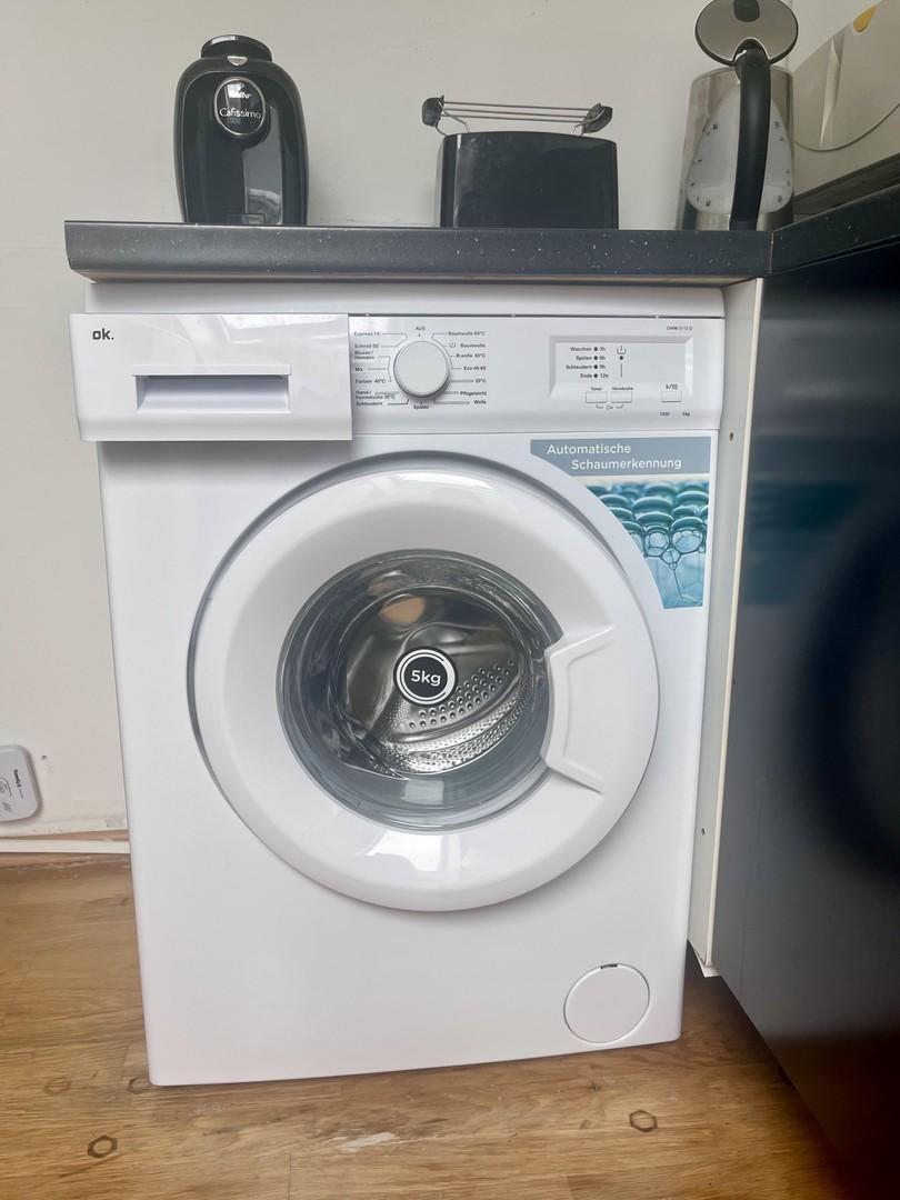aabzugebende Waschmaschine