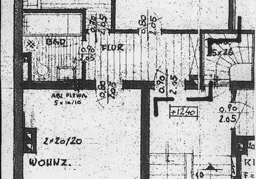 Grundriss der Wohnung