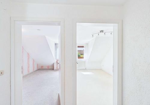 Obergeschoss- Blick in beide Zimmer