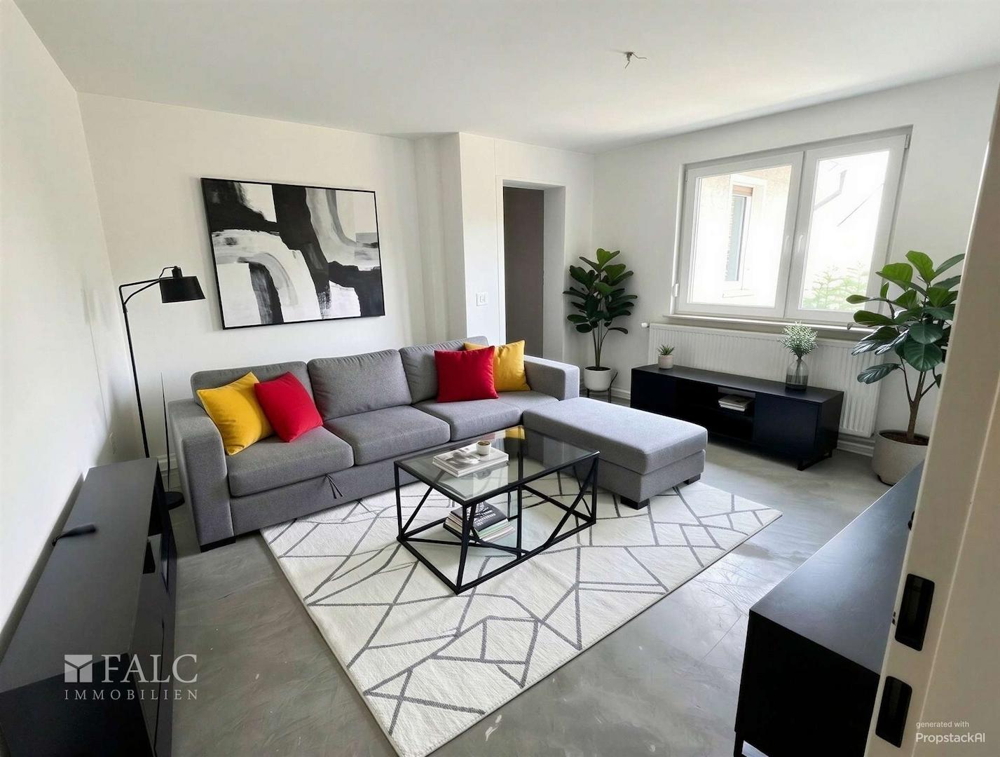 Wohnzimmer - mal eingerichtet