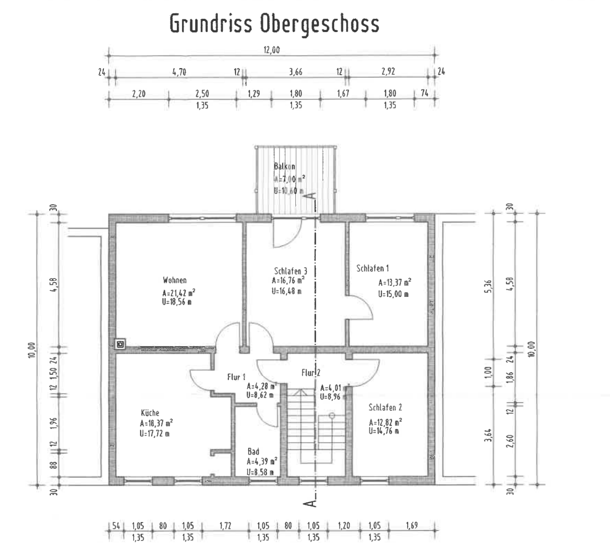 Grundriss Obergeschoss