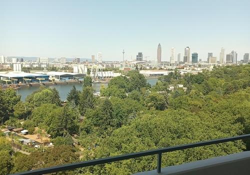 Blick vom Balkon