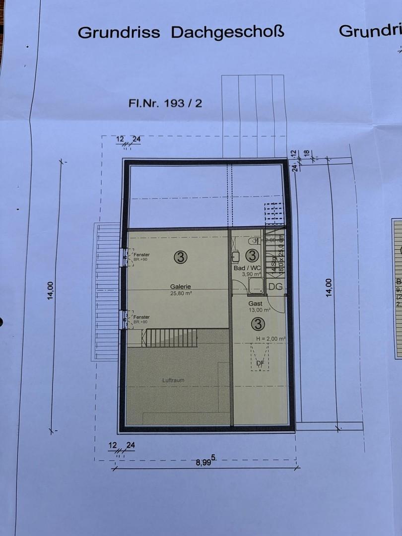 Grundriss Dachgeschoss